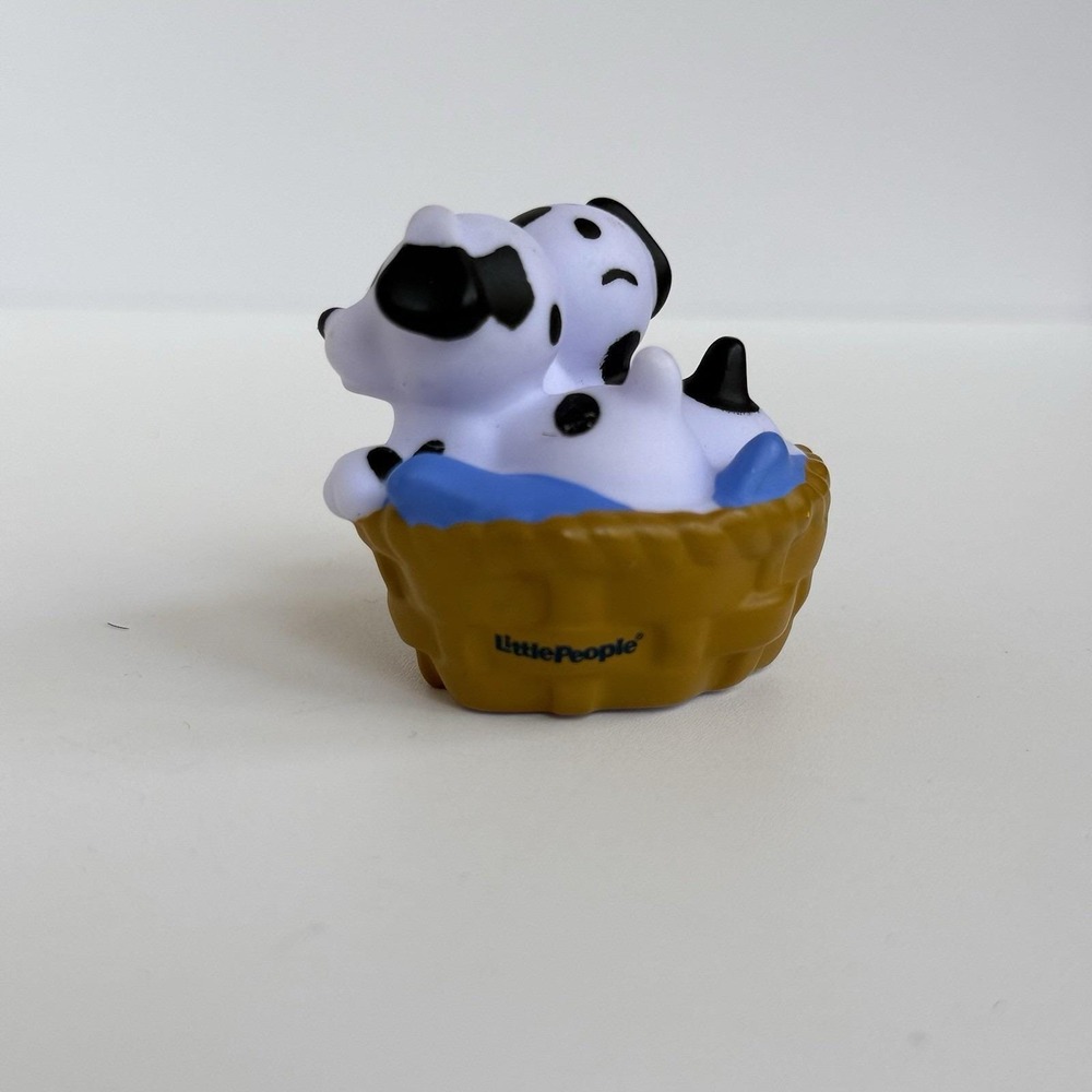 Little People 2007 BASKET OF PUPPIES Fisher Price zoo farm Noah's Ark animals - Picture 2 of 4